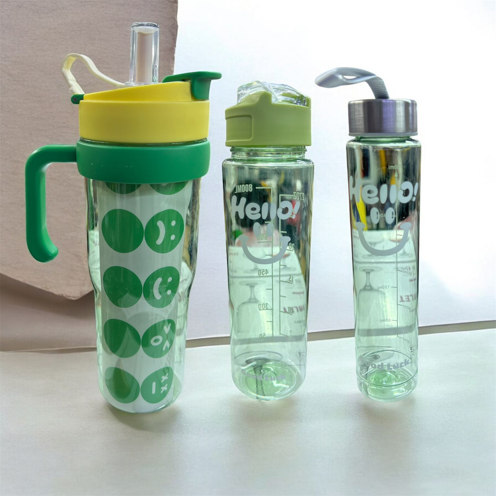 Image of Assorted Water Bottle Set (3-Piece)
