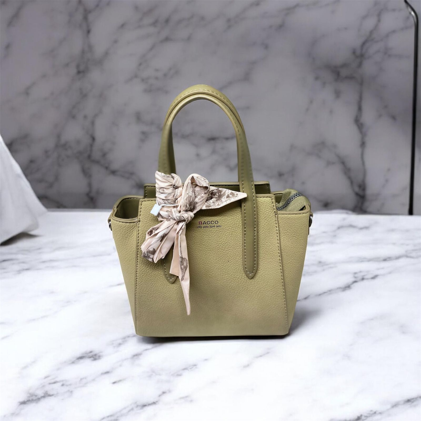 Image of BAGCO Sage Pebble Mini Tote JF-123