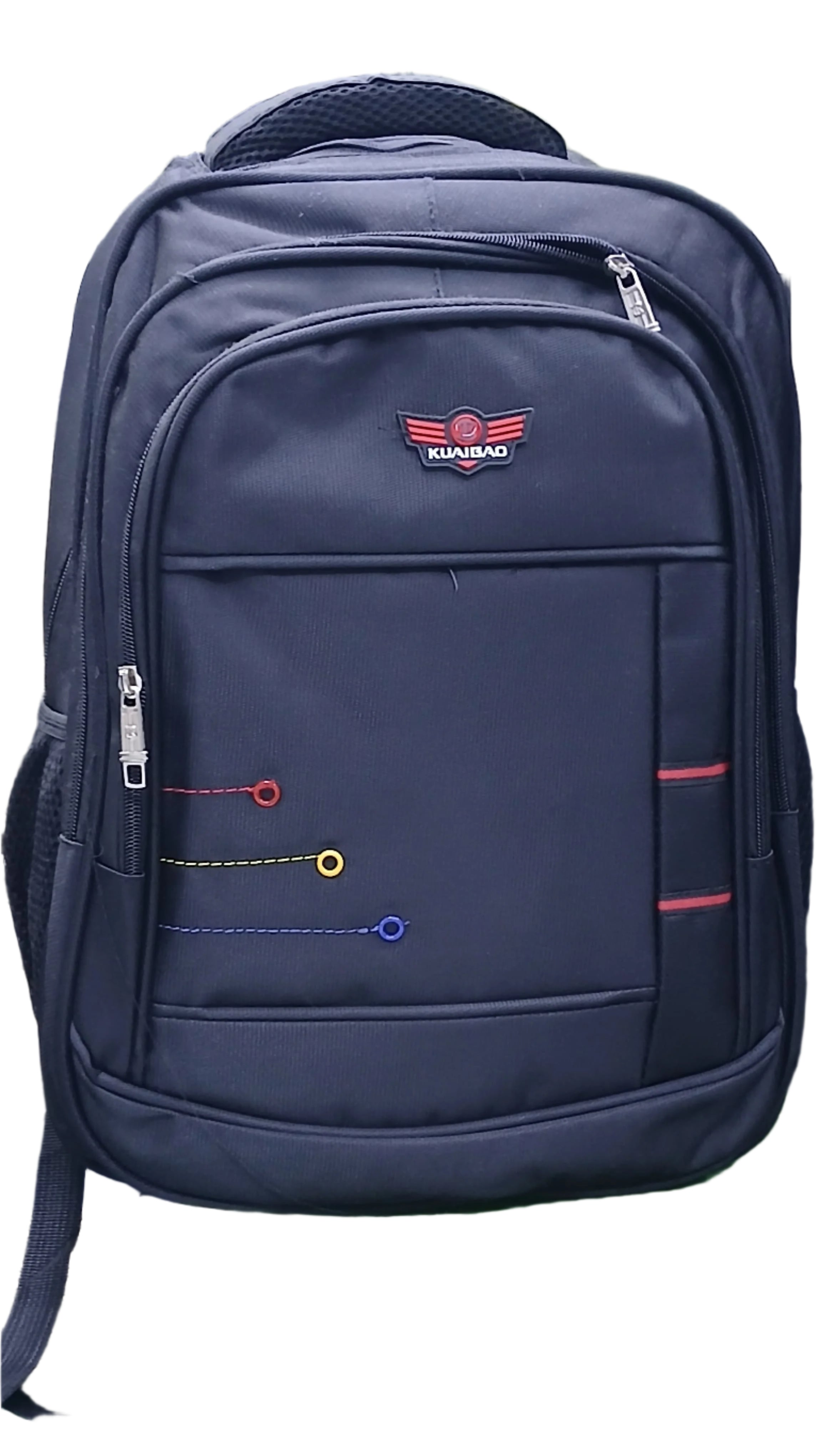 Image of KUAIBIAO Black Multi-Compartment Backpack