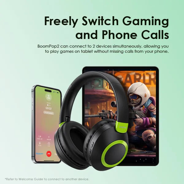 Image of oraimo BoomPop 2 ENC Over-Ear Wireless Headphones