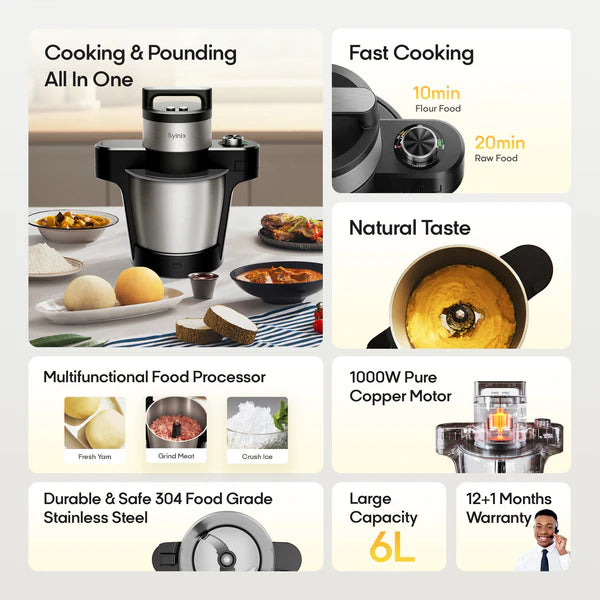 Image of Syinix Ugali Cooker Eco Multi-Functional Food Cooker – Smart Automatic Cooker