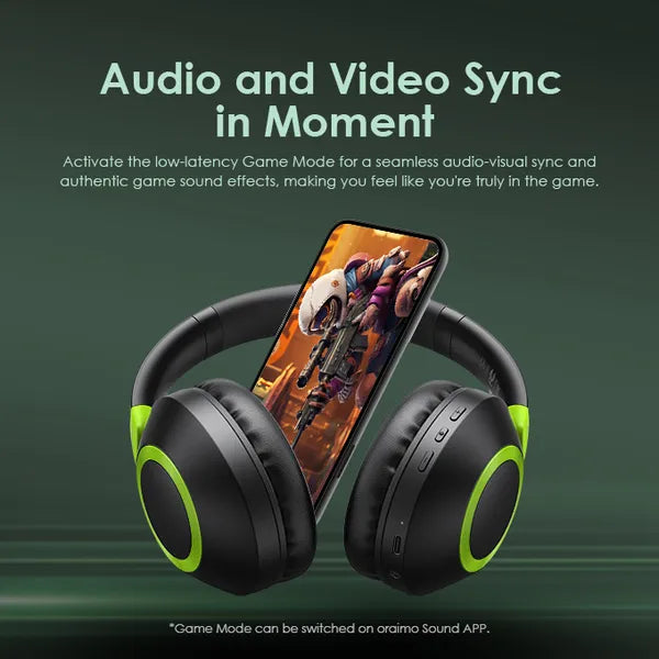 Image of oraimo BoomPop 2 ENC Over-Ear Wireless Headphones