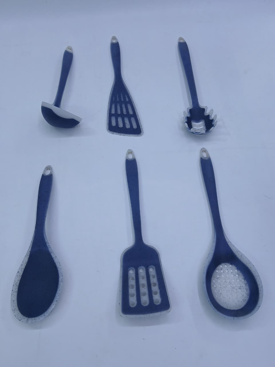 Image of SIL- Marble-Pattern Silicone Kitchen Utensil Set