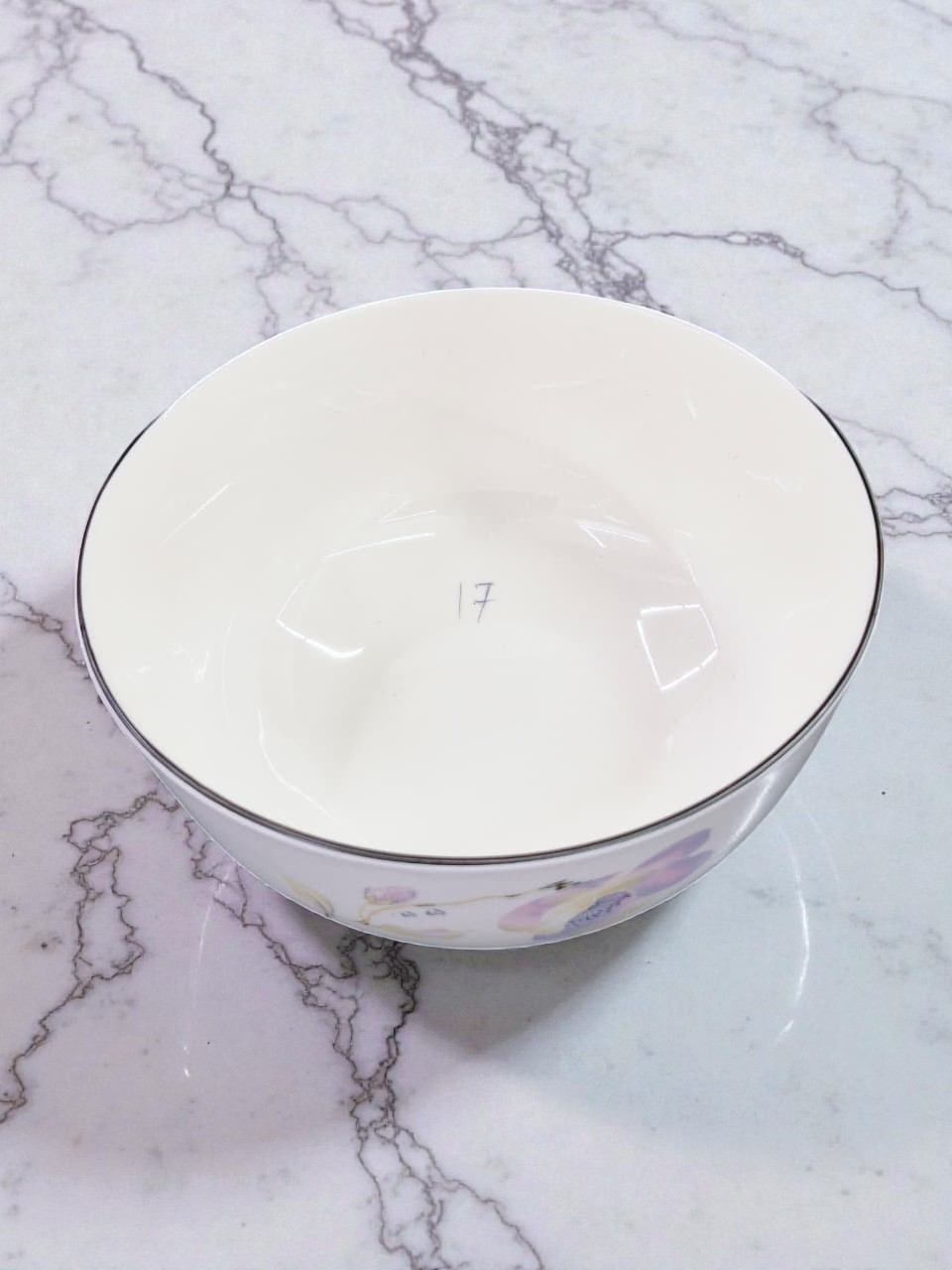 Image of FL Black Edged 6-inch Salad Bowl