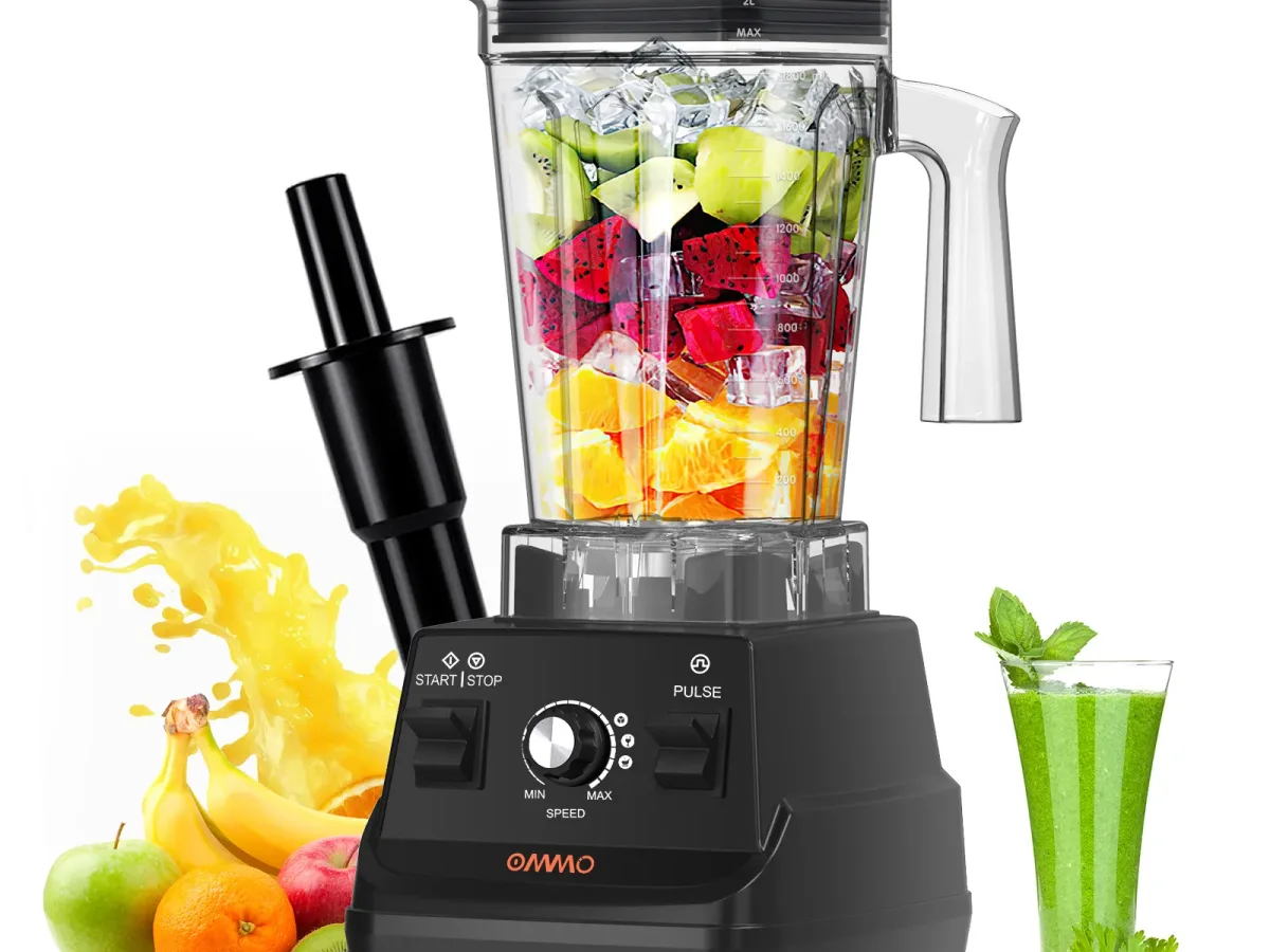 Image of AILYONS YT-8009 2.0L High-Speed 2-in-1 Blender with Grinder, 2000W Powerful Copper Motor, Stainless