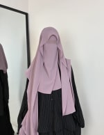 GHASHWA NIQAB DUSTY ROSE 5