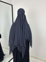 KHIMAR NIQAB SLATE BLUE GRAY 4