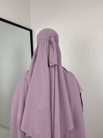KHIMAR NIQAB DUSTY PINK 3