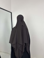 KHIMAR NIQAB DARK MOCHA  4