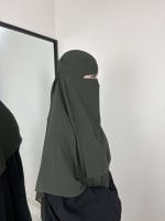 KHIMAR NIQAB OLIVE GREEN 2