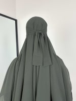 KHIMAR NIQAB OLIVE GREEN 3
