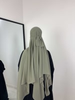 KHIMAR NIQAB SAGE GREEN 1