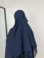 KHIMAR NIQAB NAVY BLUE 4