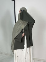 ABAYA FLORA IVORY PINK BLOSSOM 1