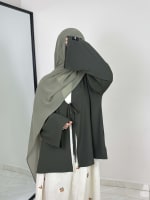 ABAYA FLORA IVORY ORANGE BLOSSOM  1