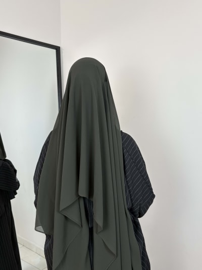  GHASHWA NIQAB DARK OLIVE