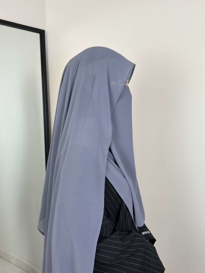 GHASHWA NIQAB MISTY BLUE 