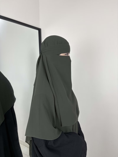 KHIMAR NIQAB OLIVE GREEN