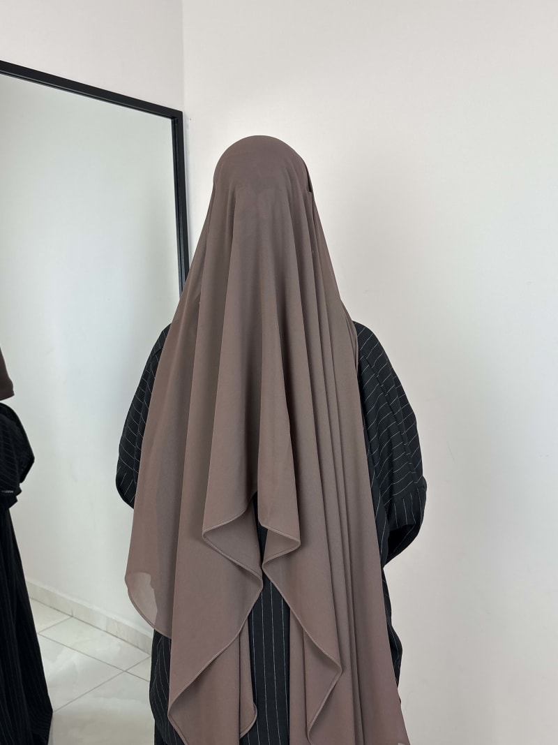 GHASHWA NIQAB TAUPE
