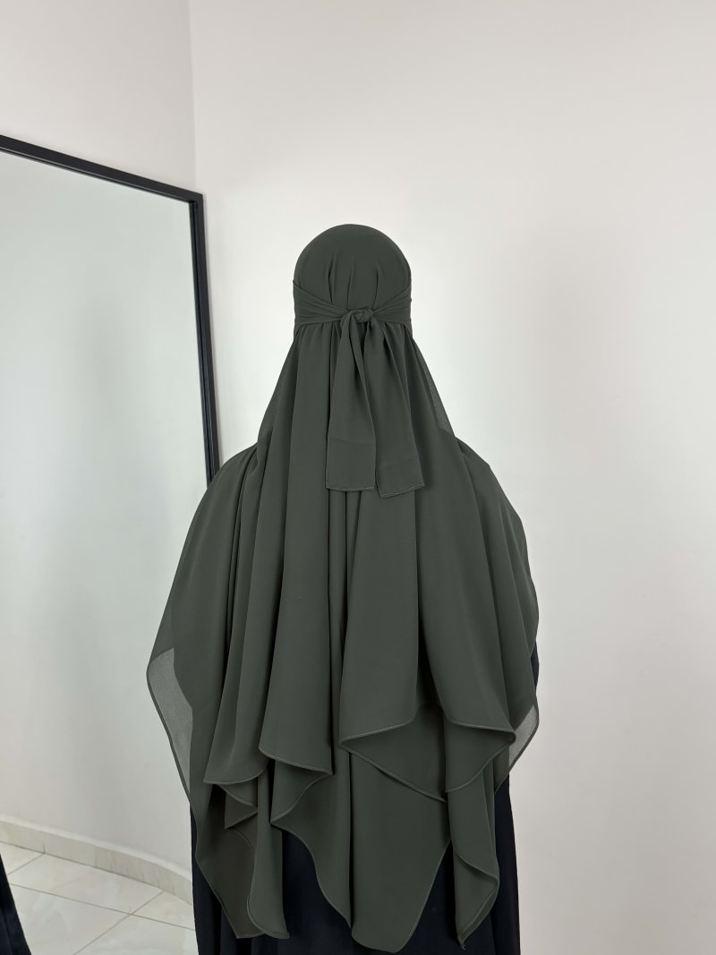 KHIMAR NIQAB OLIVE GREEN