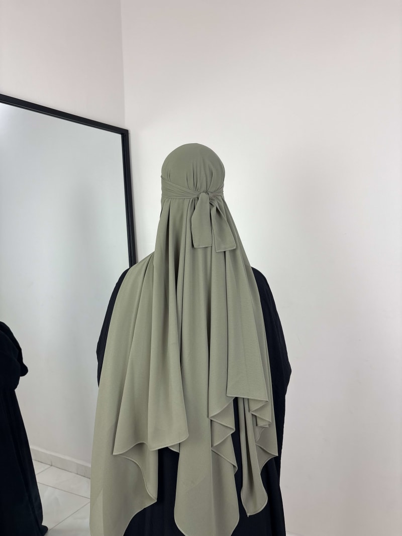KHIMAR NIQAB SAGE GREEN