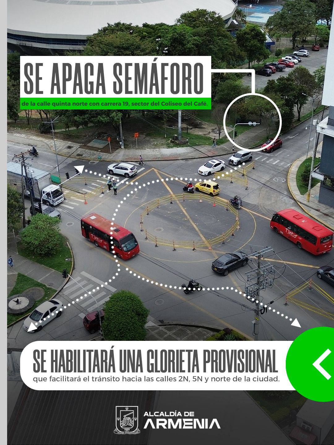 Glorieta provisional
