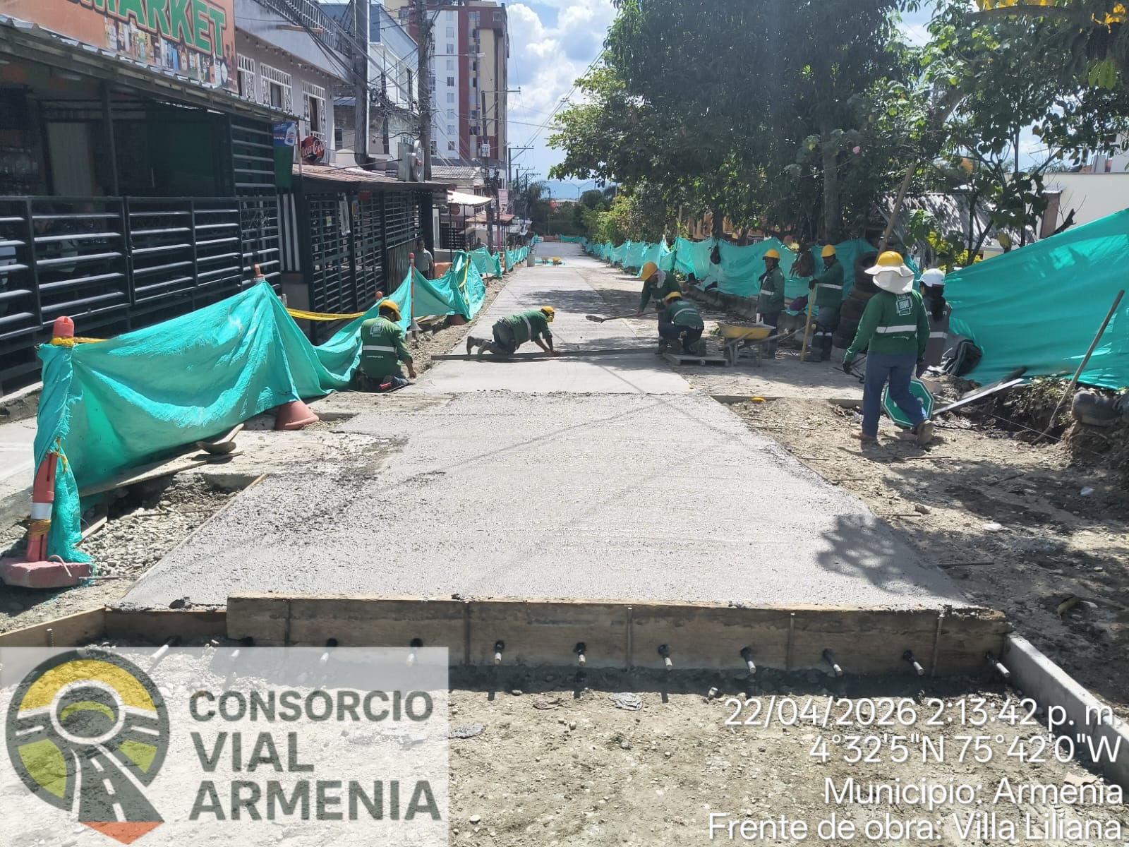 Avance en el frente de obra Villa Liliana