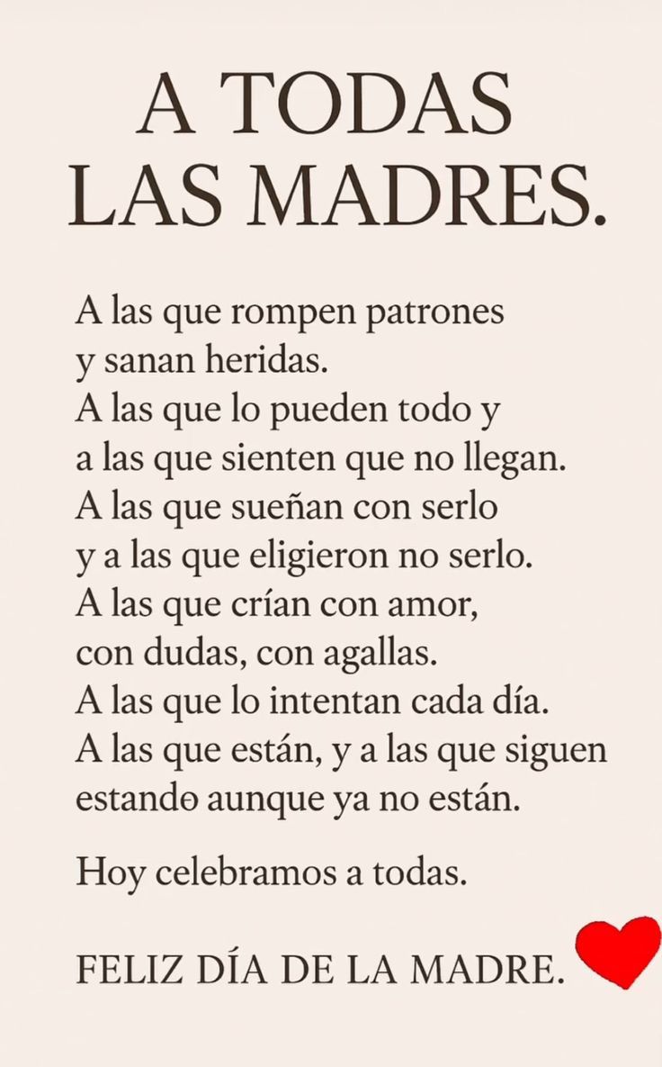 Feliz Día de la Madre 🌸
