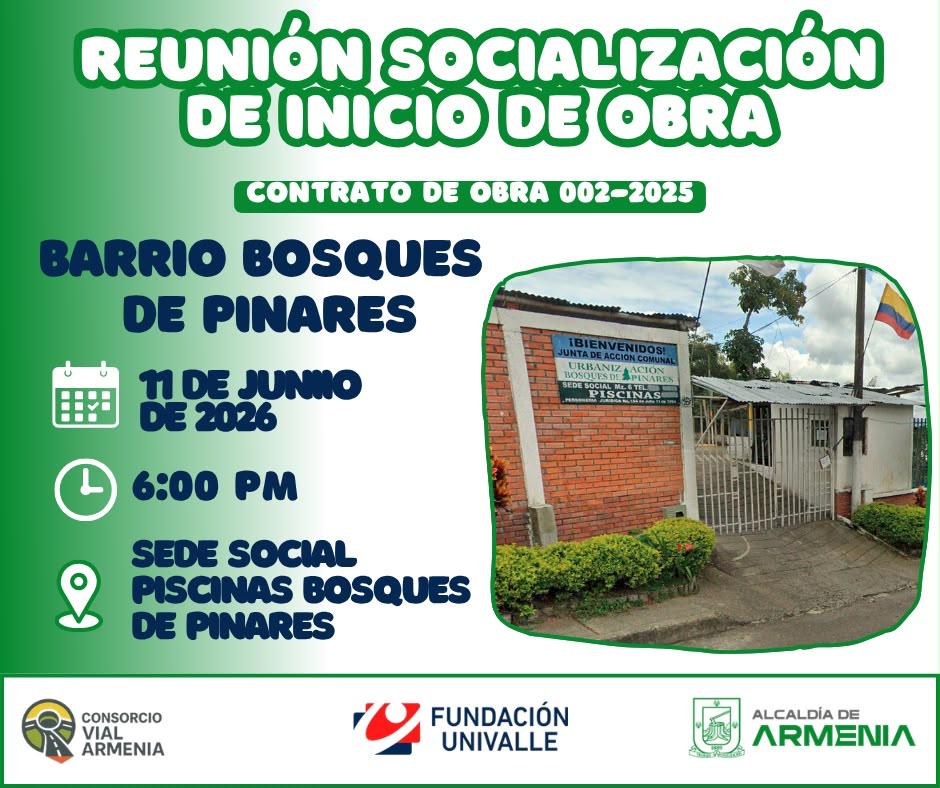 Reunión de Socialización Barrio Bosques de Pinares
