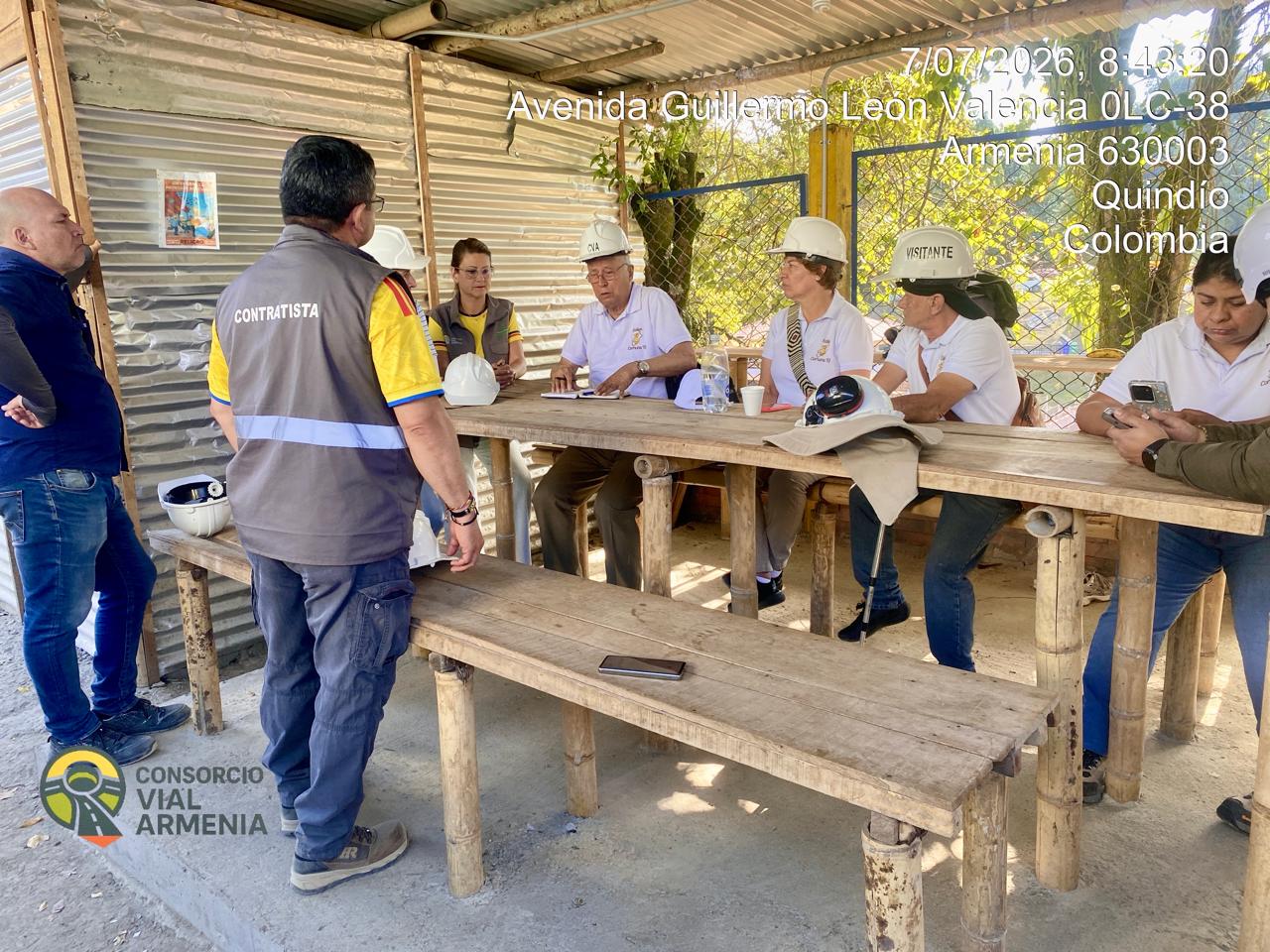 La Junta Administradora Local (JAL) de la Comuna 10 inspecciona las obras del Ordenador Vial 2
