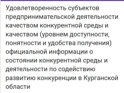 О мониторинге состояния и развития конкуренции на товарных рынках Курганской области