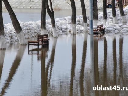 За два часа в Кургане уровень Тобола не изменился