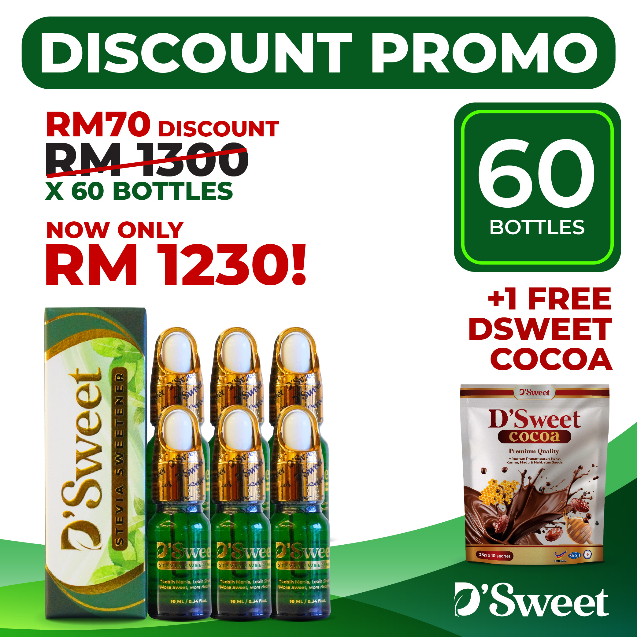 D'Sweet Stevia - Beli 10 Set Jimat RM70