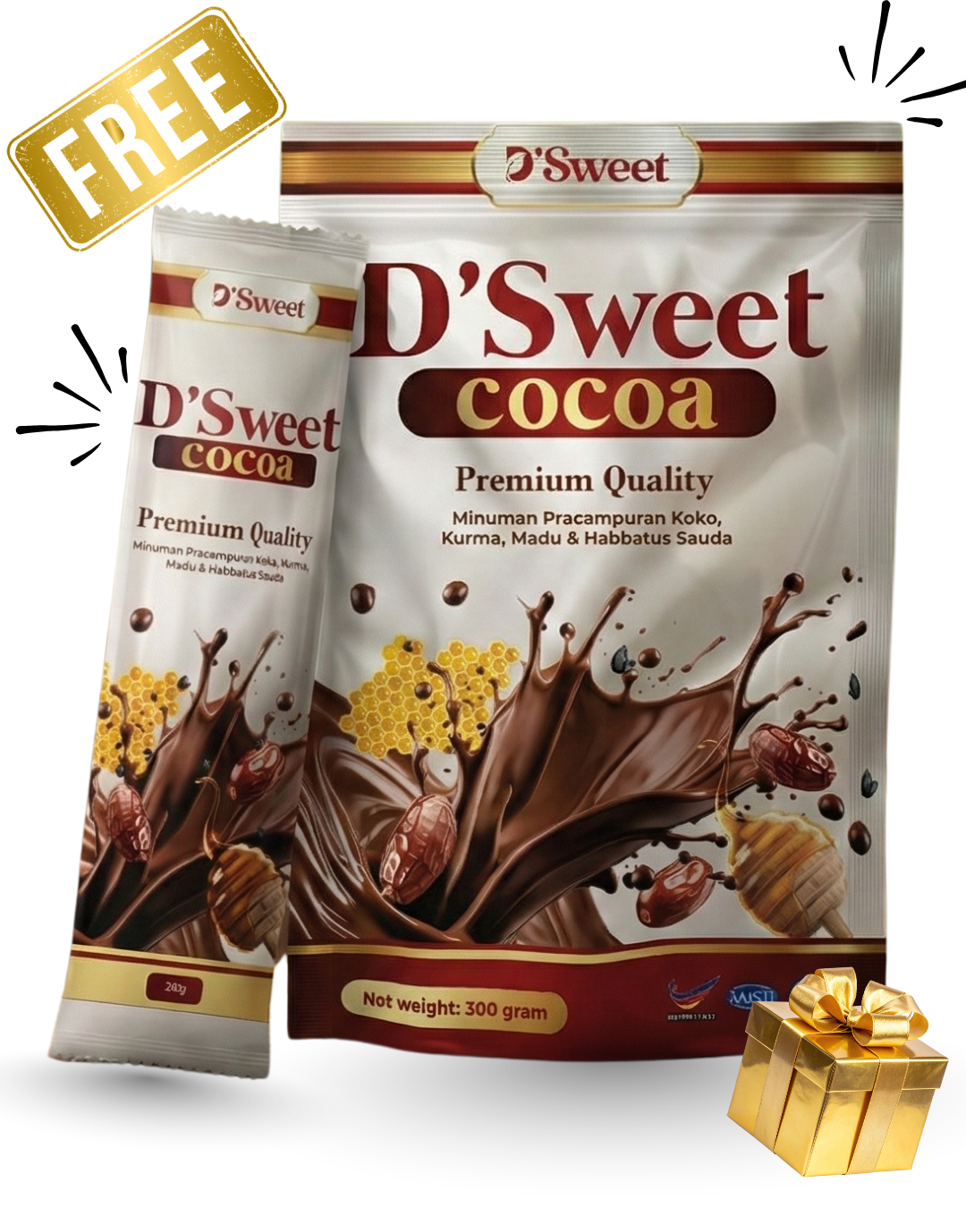 1 Pouch D'Sweet Cocoa Percuma