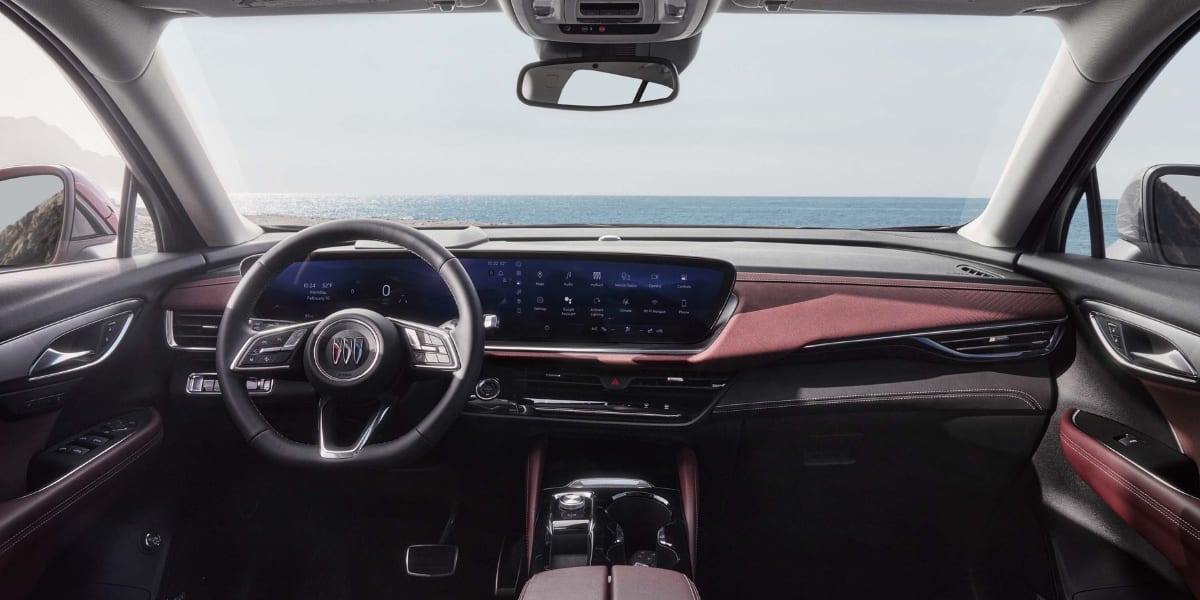Buick Envision technology and interior display