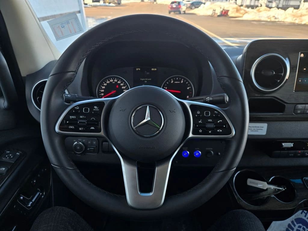 Discovery Touring interior — luxury Sprinter van cabin