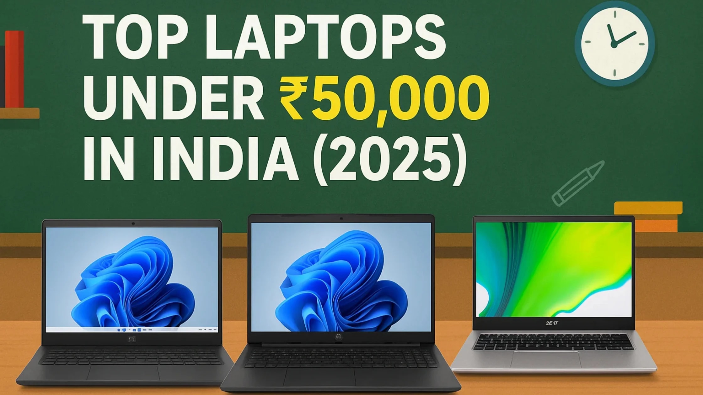 Top Laptops Under ₹50,000 in India (2025)