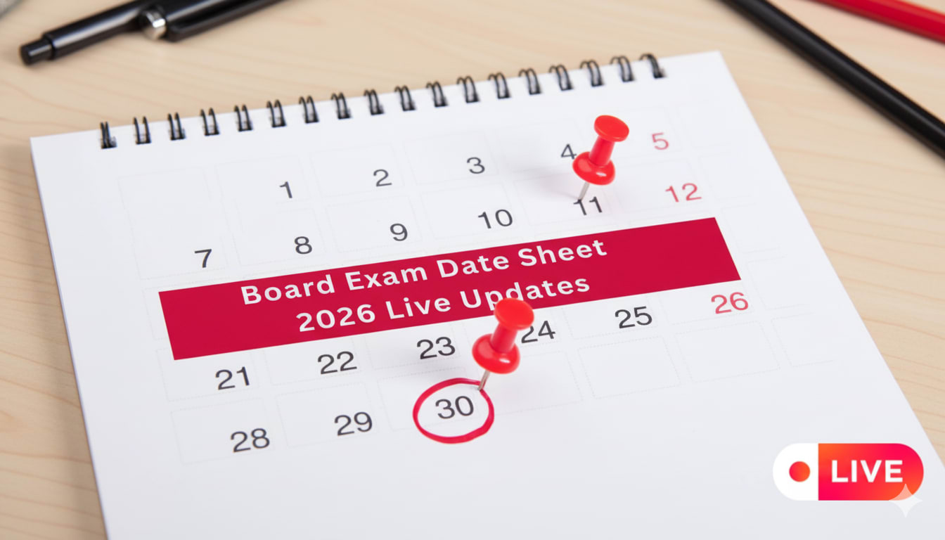Board Exam Date Sheet 2026 Class 10 & 12 ,CBSE, Maharashtra Board, UP Board, GSEB, HBSE Date Sheet – Complete Schedule & Updates