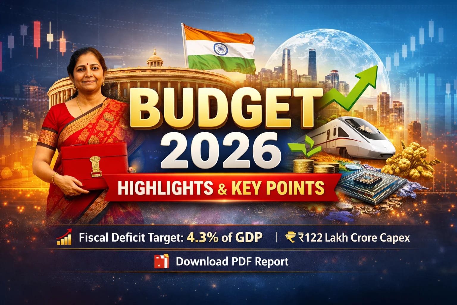 Budget 2026 Highlights: Summary, Key Points and Download PDF