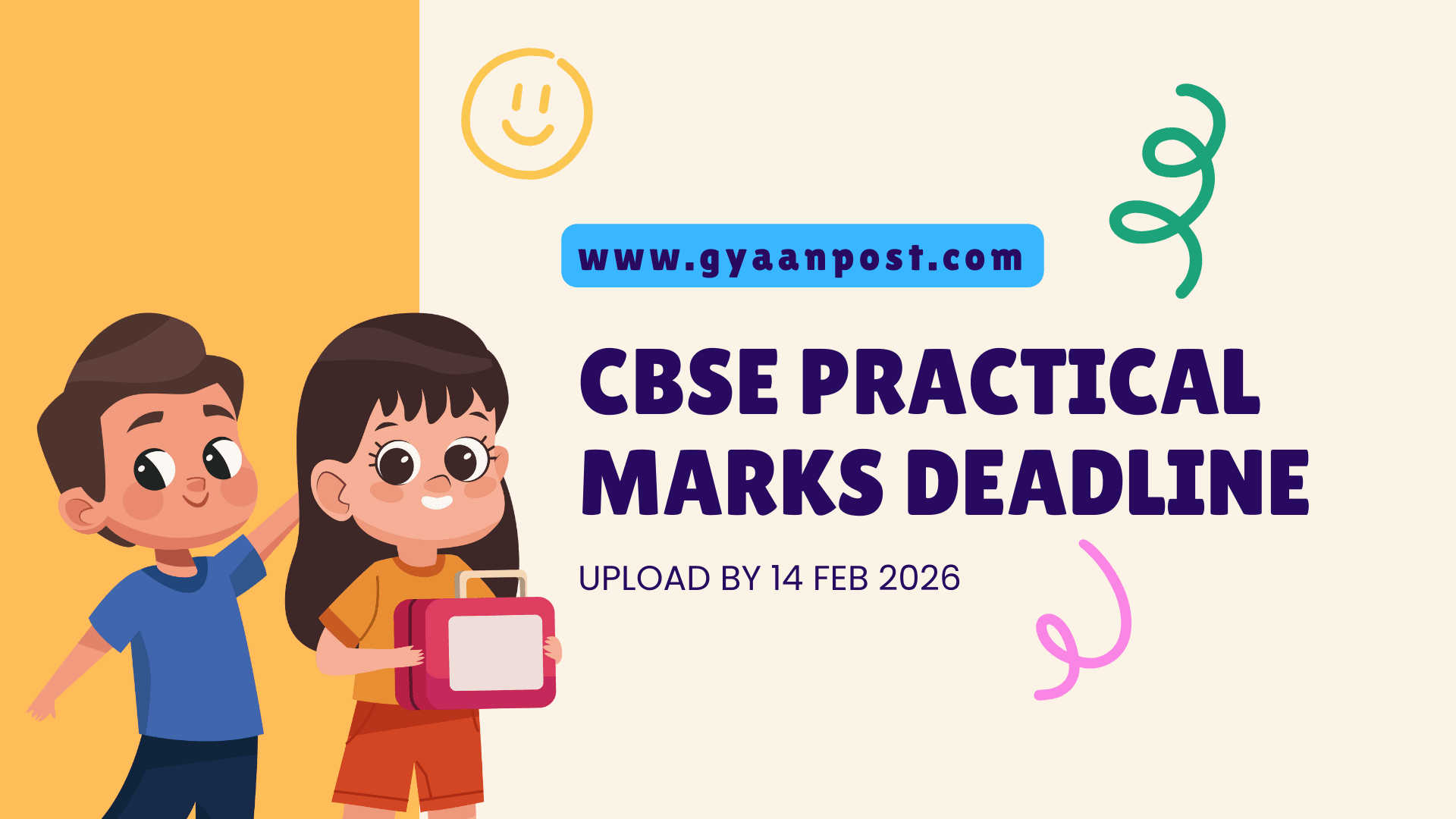 CBSE Practical & Internal Marks Upload Deadline Feb 14, 2026