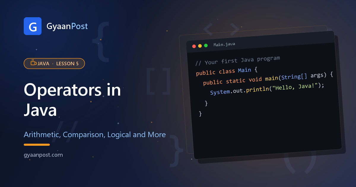 Operators in Java Explained (with Examples)