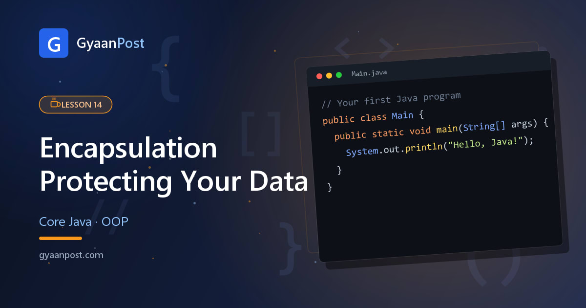 Encapsulation in Java: Protecting Your Data with private, Getters and Setters