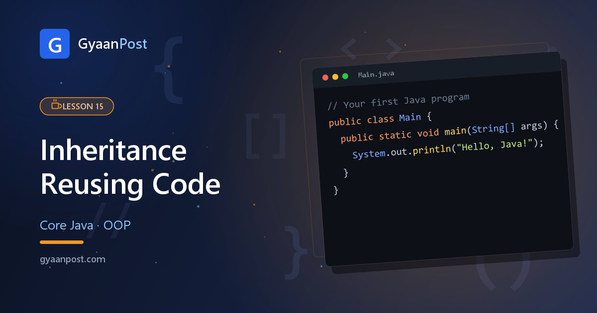 Inheritance in Java: Reusing Code with extends, super and Overriding
