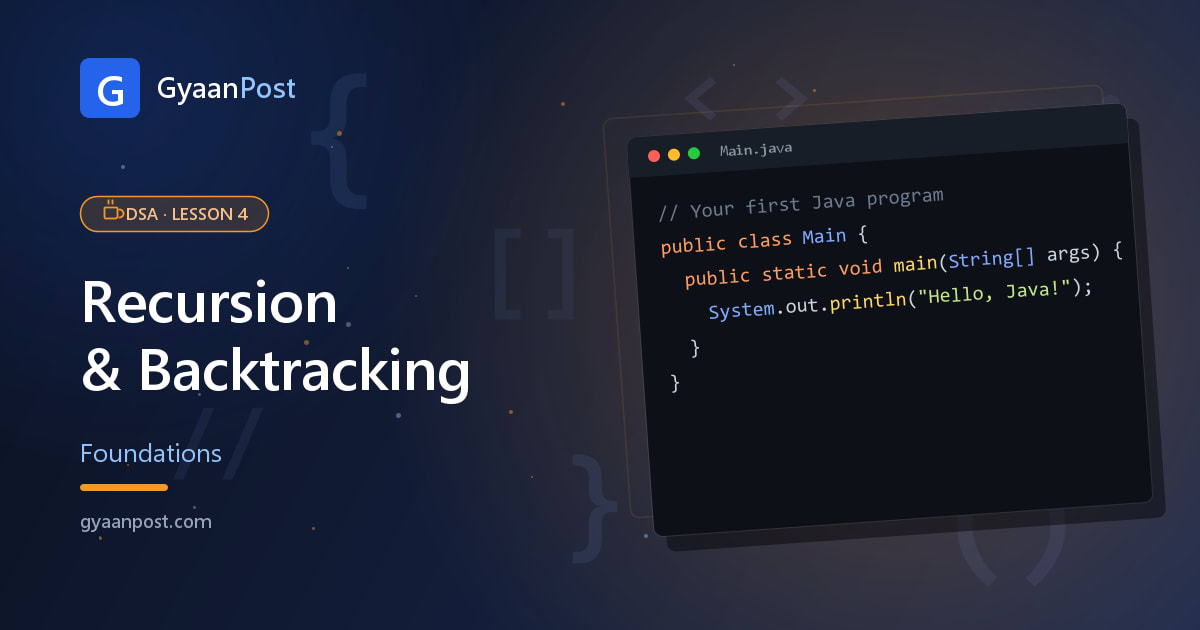 DSA in Java: Recursion & Backtracking Basics (Beginner Guide)