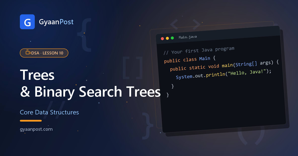 DSA in Java: Trees & Binary Search Trees (Beginner Guide)