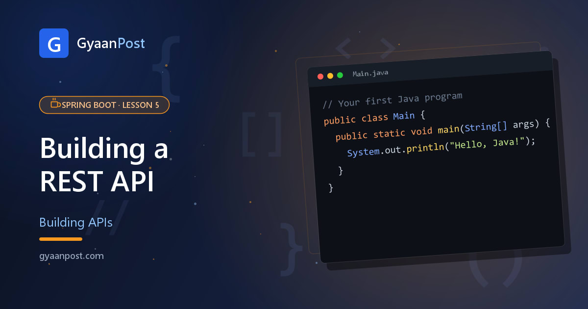 Building a REST API with Spring Boot (Beginner Guide)