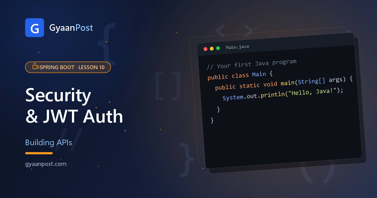 Spring Boot Security & JWT Authentication (Beginner Guide)
