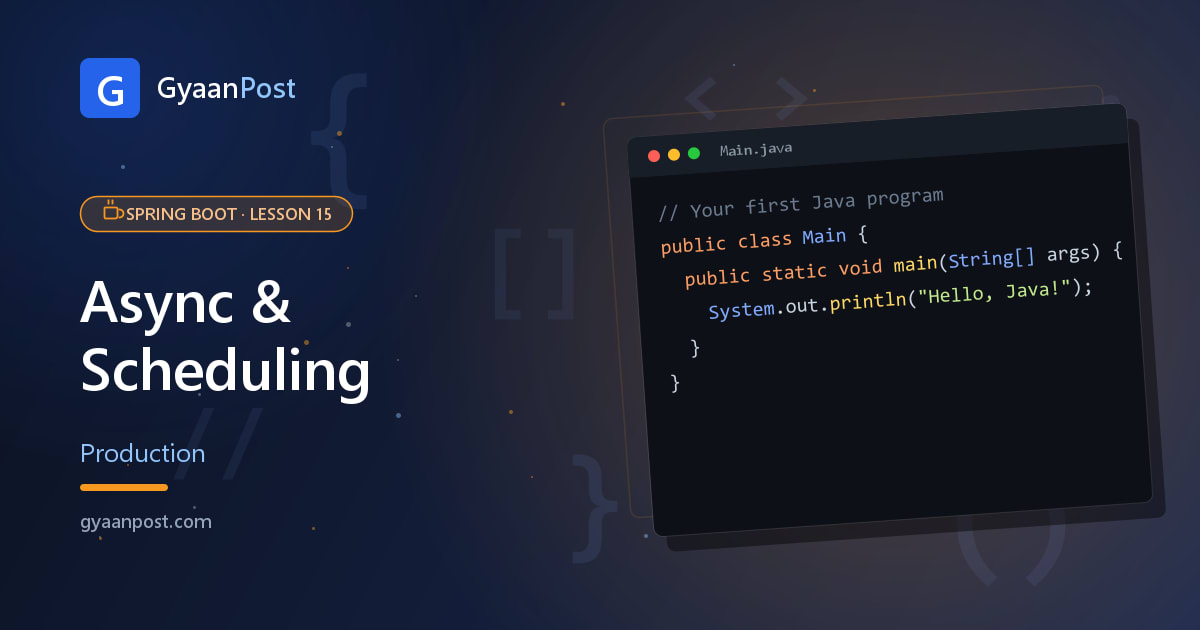 Spring Boot Async & Scheduling (Beginner Guide)