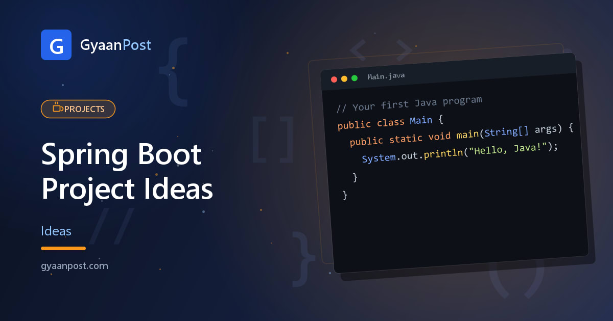 Spring Boot Project Ideas (Beginner to Advanced)