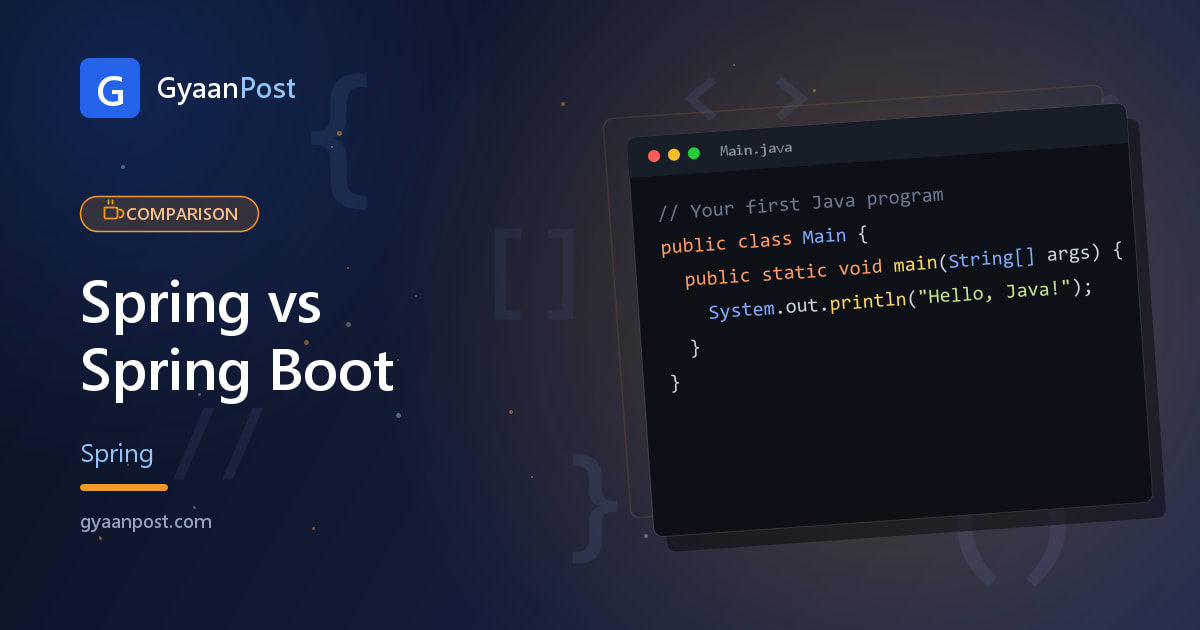 Spring vs Spring Boot: The Difference Explained (Beginner Guide)